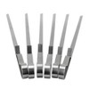 ALEKO Set of 6 Stainless Steel Reusable Barbecue Grilling Skewers 17 inches. - 3 of 4
