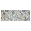 RLF Home 100% Cotton High Quality Serene Tailored Window Valance with 1.5" Rod Pocket 50" W X 12" L Blue - 3 of 4