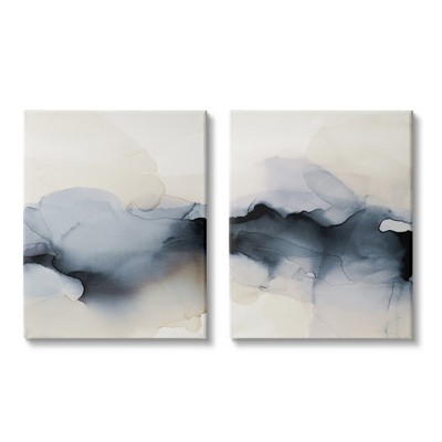 Stupell Industries Mysterious Abstract Painting 2 Piece Canvas Wall Art ...