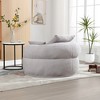 KTMBDW Round Chaise Longue Chair, Modern 50-inch Upholstered Chenille Deep Seat Circle Single Cloud Floor Sofa Chair for Living Room - 3 of 4