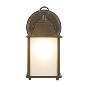 Yosemite Home Decor 5008IBR Tara Collection Incandescent Exterior Sconce, 4.5-Inch, Brown Frame - 1 of 4