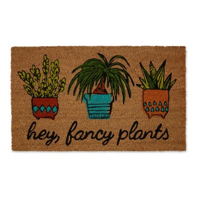 Design Imports  Hey There Fancy Plants Doormat