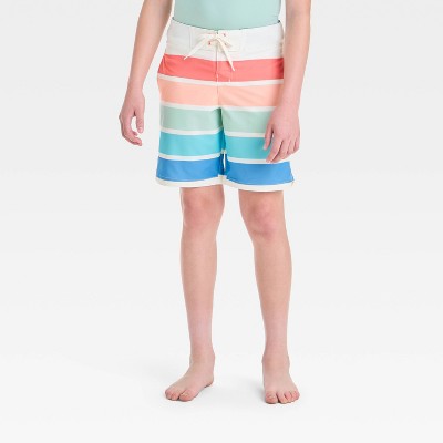 Boys' Striped Swim Shorts - art class™ 5