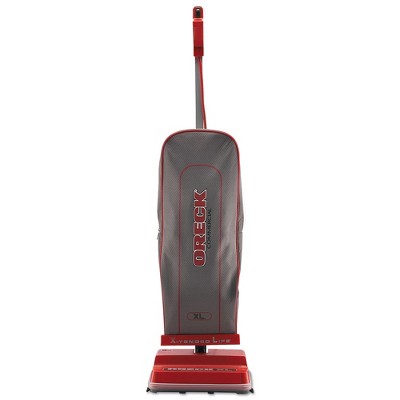 Oreck Commercial U2000RB-1 Commercial 12-1/2 in. x 9-1/4 in. x 47-3/4 in. Upright Vacuum - Red/Gray