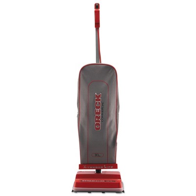 Photo 1 of Oreck Commercial U2000RB-1 Commercial 12-1/2 in. x 9-1/4 in. x 47-3/4 in. Upright Vacuum - Red/Gray