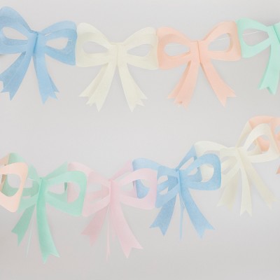 Meri Meri Tissue Paper Bow Garland - Thumbnail 3