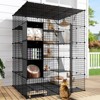 5 Tiers 55in x 69in Large Catio Pet Cage Cat House Puppies Crate Free Hammock - 2 of 4