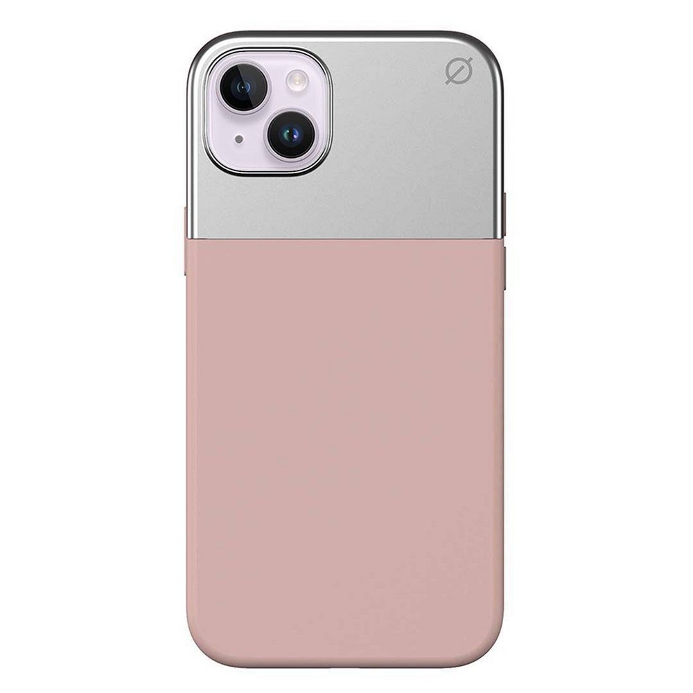 Split Silicone iPhone 14 Plus Case with MagSafe - Pink Clay