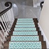 SussexHome Drop Design Cotton Anti-Slip Stair Treads, 9” X 28“ - 2 of 4