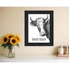 HomeRoots Herd That Black Framed Print Bathroom Wall Art - 2 of 3
