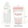 Big Dot of Happiness Rose Gold Grad -  Graduation Party Favor Popcorn Treat Boxes - Set of 12 - 2 of 4