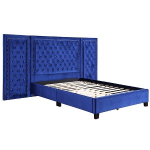 Damazy 86" Bed Velvet - Acme Furniture - 1 of 4