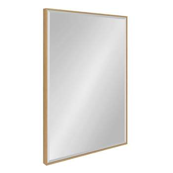 25" x 37" Rhodes Framed Wall Mirror Natural - Kate and Laurel