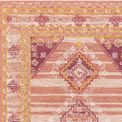 dusty coral, dark brown, dark orange, pale pink, medium brown