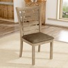 TiramisuBest 2-Piece Swivel Bar Stools, AdjusTable Upholstered with Woven Back & Footrest, Silver Chrome for Kitchen Island - 2 of 4