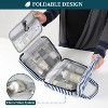 PAVILIA Hanging Toiletry Bag Travel Women Men, Foldable Cosmetic Organizer, Water Resistant Makeup Accessories Essentials Kit - 4 of 4