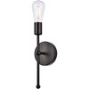 Elegant Lighting Keely 1 light black wall sconce - 3 of 4