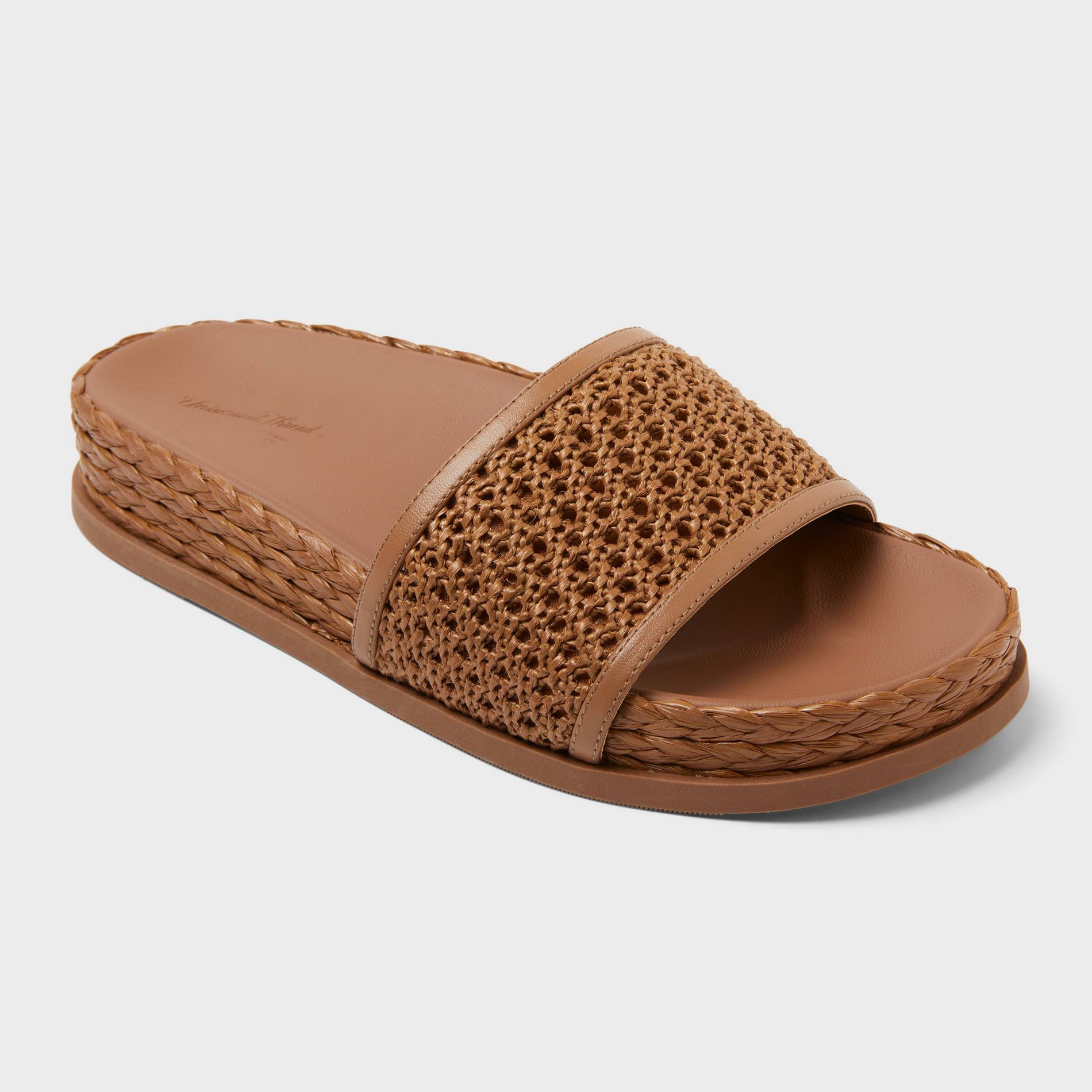 Women's Brinley Slide Sandals - Universal Thread™ Brown