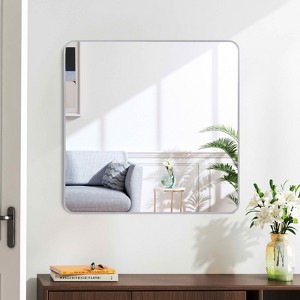 MAYEERTY Metal Framed Square Bathroom Mirror for Wall - 1 of 4
