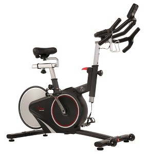 Sunny Health & Fitness Magnetic Belt Drive Premium Indoor Cycling Bike - Silver - 1 of 4