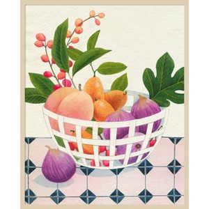 Amanti Art Bright Fruit I by Grace Popp Wood Framed Wall Art Print - 1 of 4