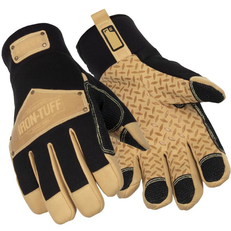 RefrigiWear Iron-Tuff Insulated Leather Work Gloves with Silicone Grip, 1 of 8