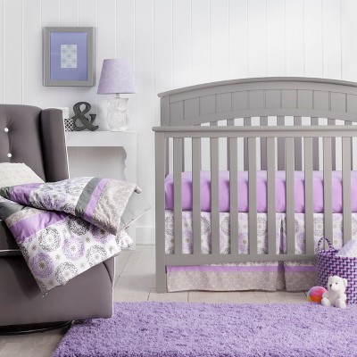 crib bedding sets purple