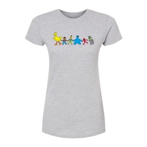 Women's - Sesame Street - SS Group Fitted Graphic T-Shirt - 1 of 2