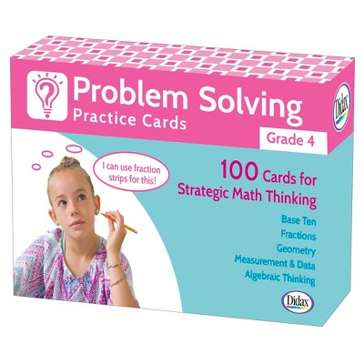 Didax Problem Solving Practice Cards, Grade 4