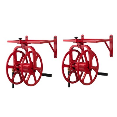 Yard Butler Free Standing Swivel Hose Reel - Water Hose Caddy For Yard or  Garden - Freestanding Metal with Patio Base