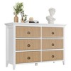 Dresser for Bedroom, Fluted Chest of Drawers with Storage, 47" Wide Wood Storage Dressers & Chests of Drawers for Closet - 4 of 4