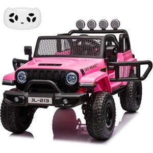 24V 7AH Ride on Truck Car for Kids 2 Seater Toddlers Battery Powered Cars 2WD/4WD Switchable Electric Vehicles with Remote Control - 1 of 4