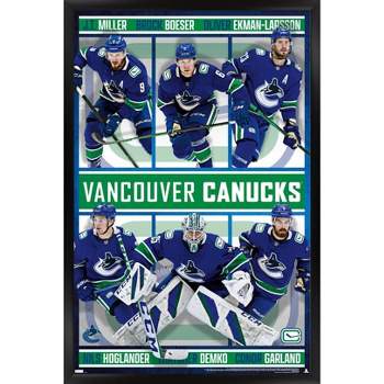Vancouver Canucks Elias Pettersson Frame - 12 x 16 Home Jersey Vertical Design