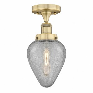 Geneseo - 1 Light Semi-Flush Mount In Industrial Style-9.75 Inches Tall and 6 Inches Wide - 1 of 1