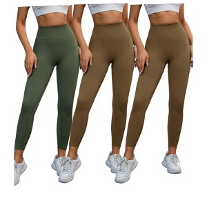 INSPIRE CHIC 3 Packs Women's High Waisted Butt Lifting Cycling Running Workout Control Panties - 1 of 4
