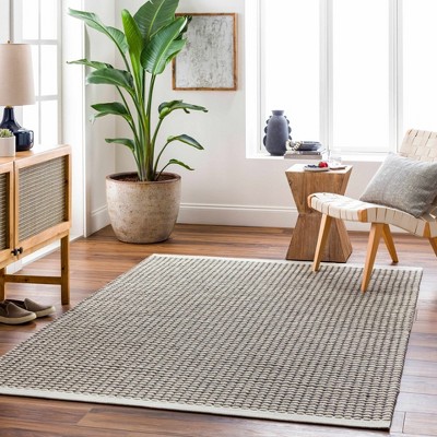 Hauteloom Rectangle Area Rug   Cream