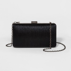 Estee & Lilly Corded Shimmer Minaudiere Clutch - Black, Women