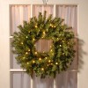 24" Prelit LED Norwood Fir Wreath Twinkly White Lights - National Tree Company - 2 of 4