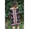 Women's Floral Twin Print Cold Shoulder Dress - ANGIE - 3 of 3