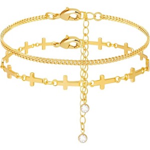 Gold Bracelets for Women,Dainty Bracelets Set for Women Trendy, Gold Bracelets Stack With Beaded - 1 of 4