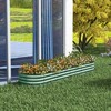 Outsunny Galvanized Raised Garden Bed Kit, Metal Planter Box with Safety Edging - 2 of 4
