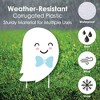 Big Dot of Happiness Boo-y or Ghoul - Yard Sign and Outdoor Lawn Decorations - Halloween Gender Reveal Party Yard Signs - Set of 8 - 3 of 4