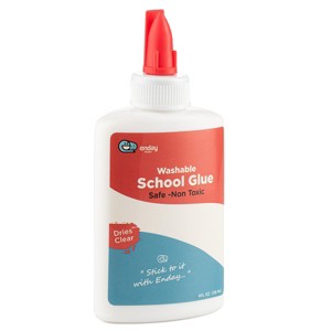 Liquid Glue - 4 oz Washable School Glue, White Glue Bottles, Glue Bulk, Non-Toxic Liquid Glue for Kids - Glue for Slime, Arts & Craft Glue - by Enday - 1 of 4