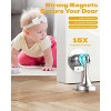 DOMETOUR Magnetic Door Stopper 3 Pack, Stainless Steel Door Holder with Strong Adhesive, Wall & Floor Mount, Heavy Duty Door Catch - 4 of 4