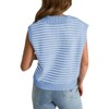Women's Summer Sweaters  2025 V Neck Cap Sleeve Tops Sleeveless Sweater Vest - 2 of 4
