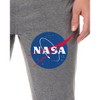 NASA Men's Retro Meatball Space Fashion Logo Sleep Jogger Pajama Pants Grey - 3 of 4