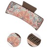 Unique Bargains Women's Fashion Grace Painting Hair Clips 3.94"x1.97"x1.77" Orange Deep Brown - 3 of 3