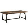Resenkos Computer Desk, Office Desk, Study Desk,6FT Conference Table, 70.8” Executive Desk Office Computer Meeting Table,Rustic Brown & Black - 3 of 4