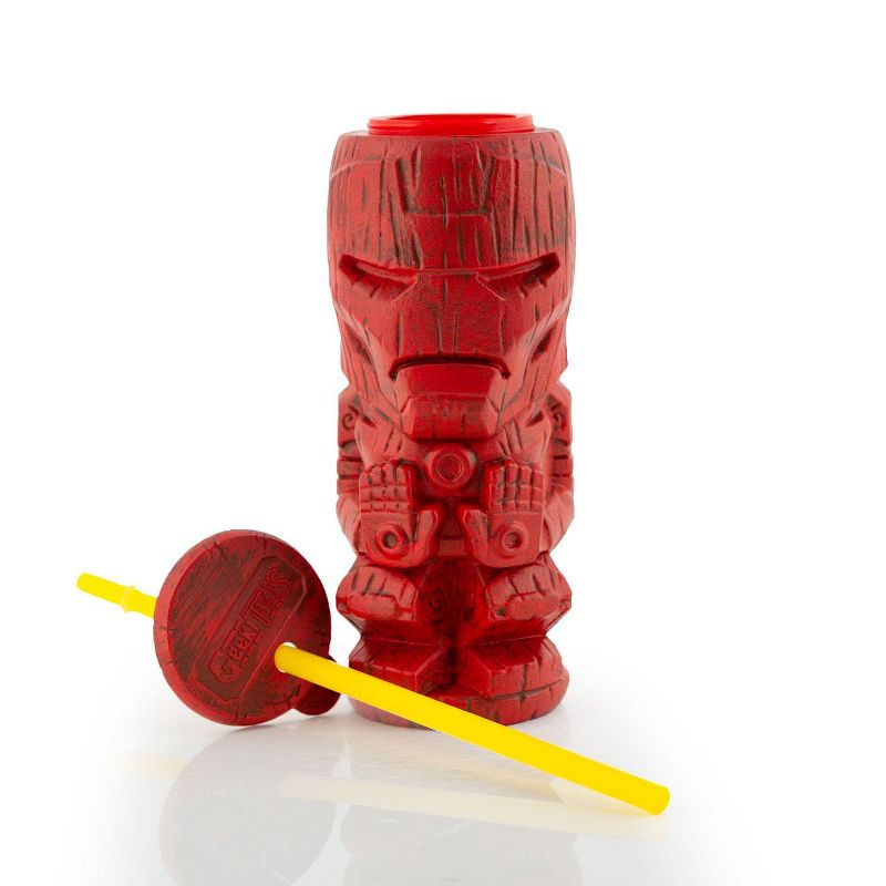 Beeline Creative Geeki Tikis Marvel Iron Man Tumbler | Tiki Style Plastic Cup | Holds 22 Ounces, 4 of 7