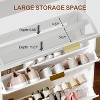Fluted Shoe Storage Cabinet - 3 of 4